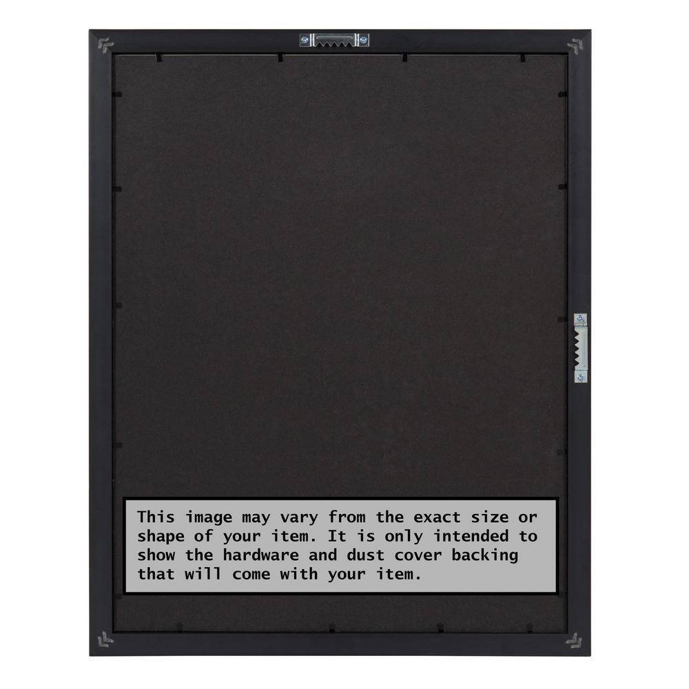 Amanti Art Opening Size 24 in. x 36 in. Ridge Black Picture Frame