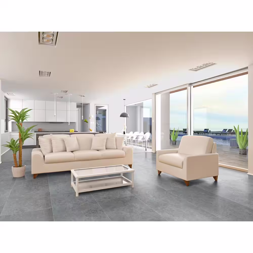 MSI Take Home Tile Sample - Lunar Silver 6 in. x 6 in. Matte Porcelain Paver Floor Tile (0.25 sq. ft.)