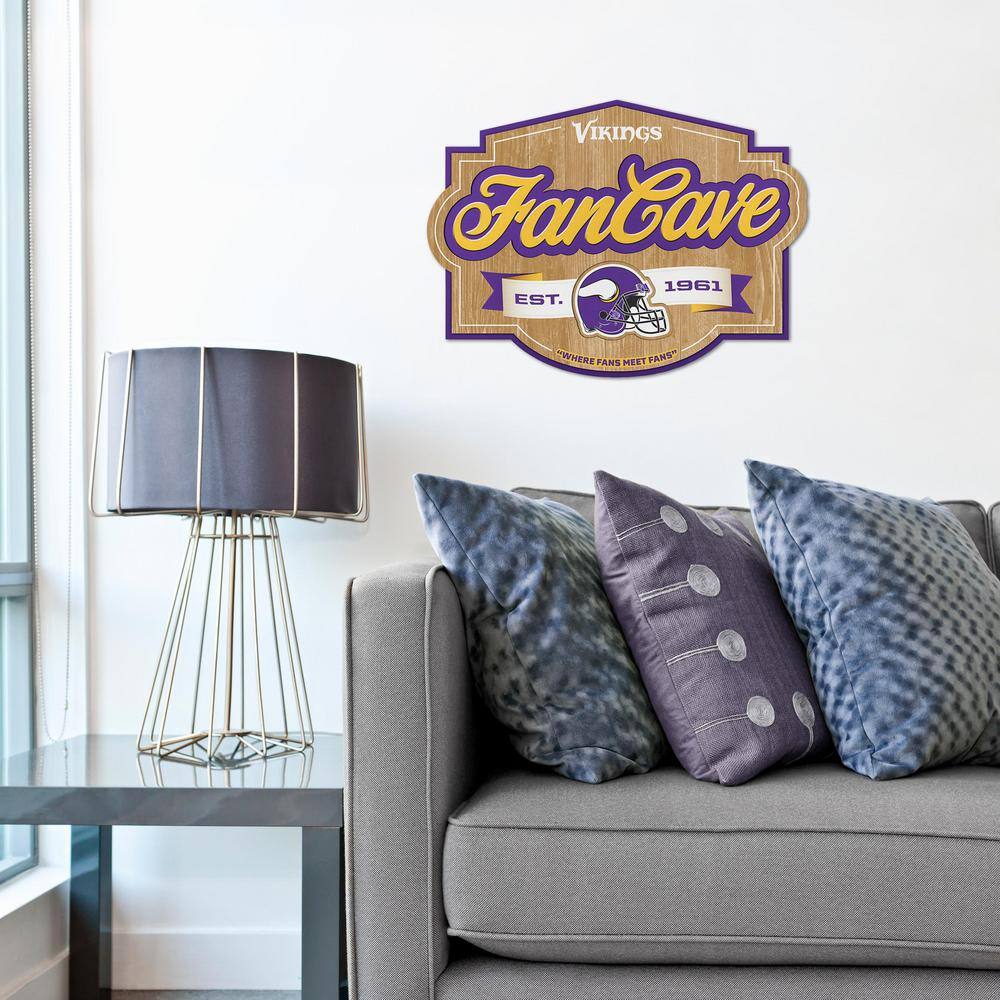 YouTheFan NFL Minnesota Vikings Fan Cave Decorative Sign