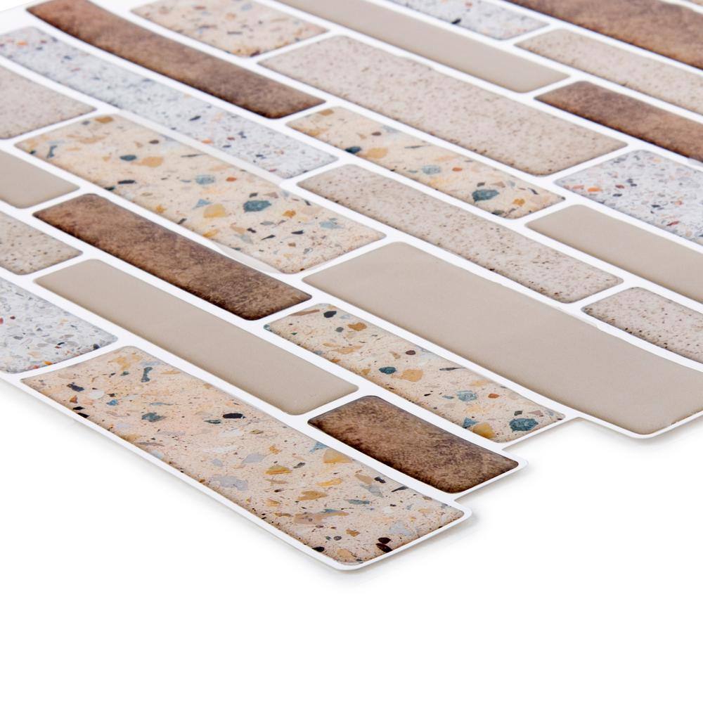 None Peel and Stick Wall Tiles for Kitchen Backsplash Bathroom and Living Room