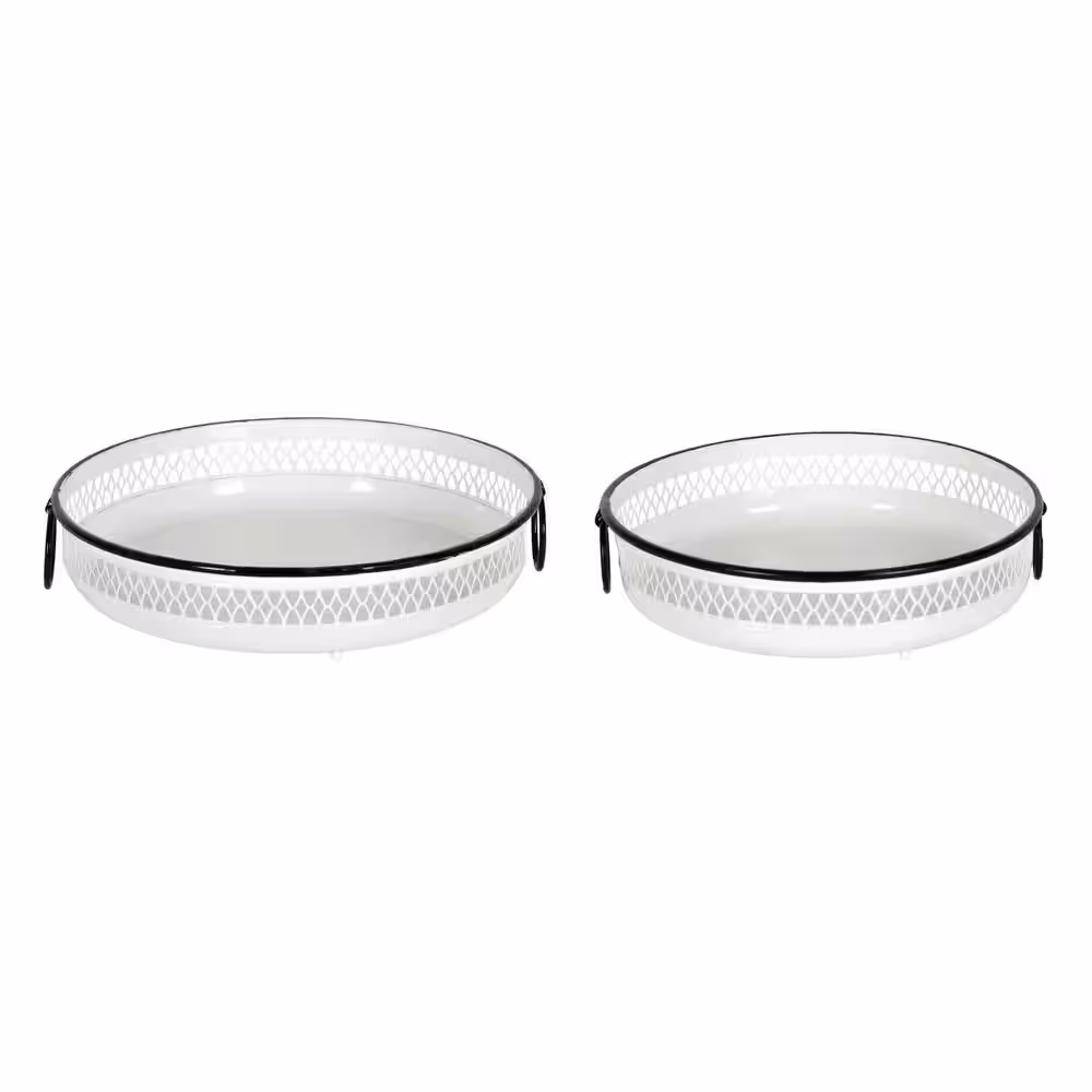 Kate and Laurel Madigan 14 in. x 3 in. x 14 in. White Decorative Wall Shelf