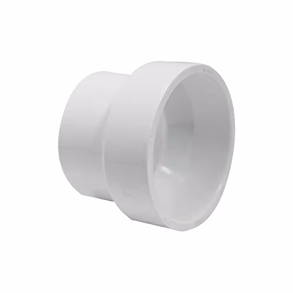 VPC 4 in. x 2 in. PVC DWV Hub x Hub Reducing Coupling Fitting