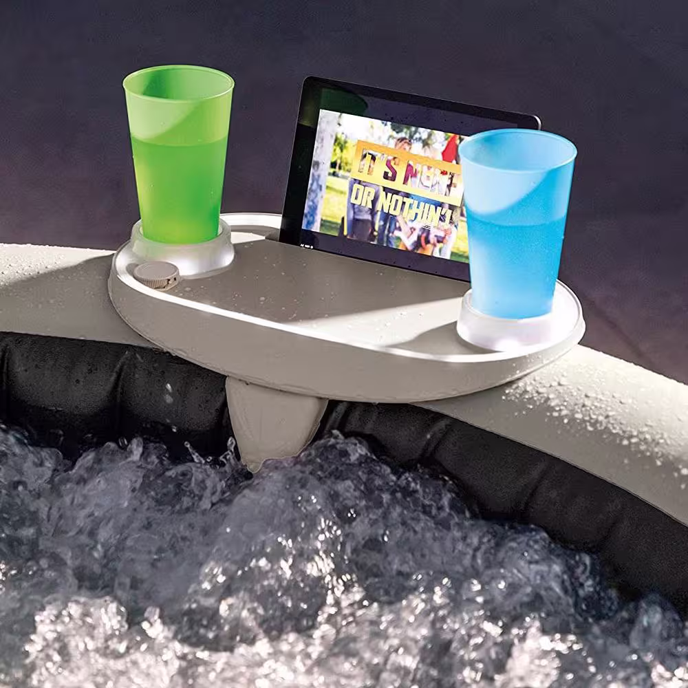 Intex PureSpa Plus 4-Person Portable Inflatable Hot Tub, 77 x 28
