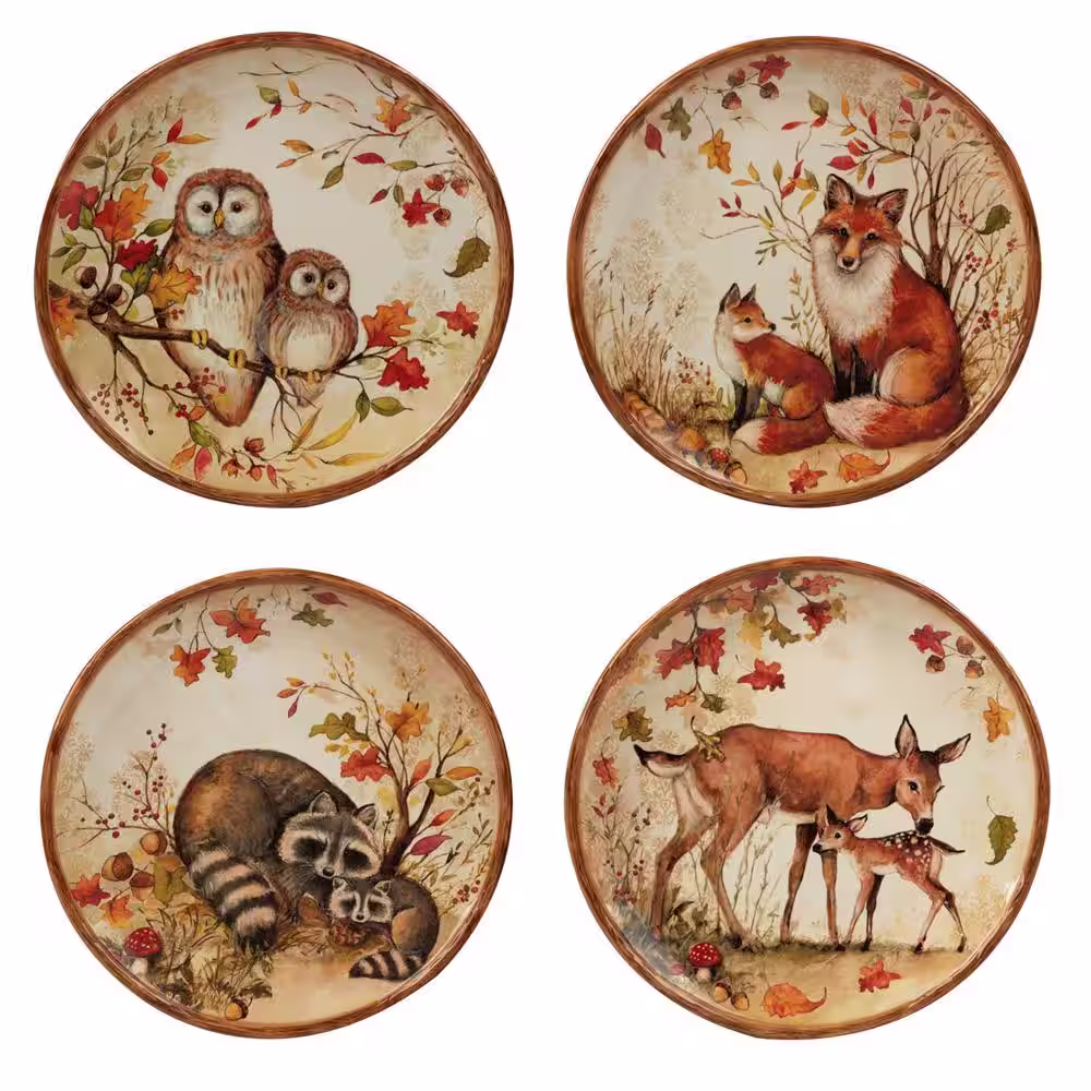 Certified International Pine Forest 16-Piece Earthenware Dinnerware Set (Service Set for 4)