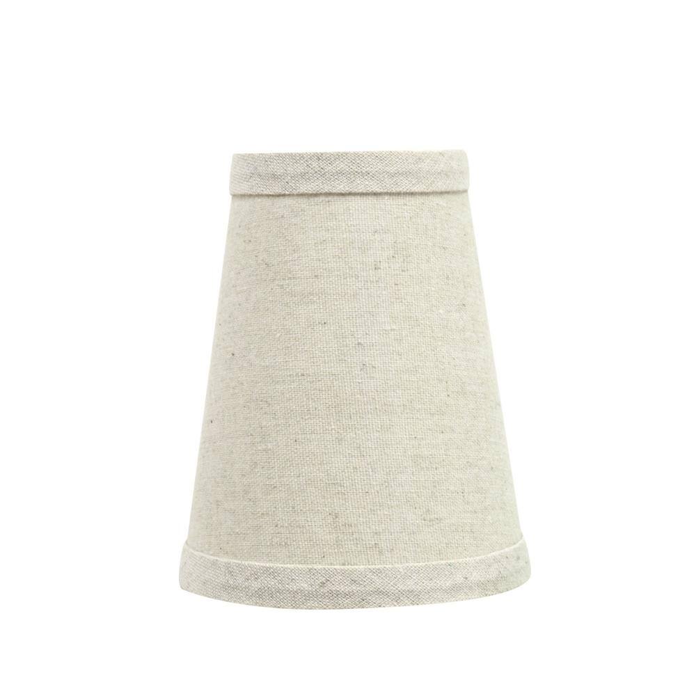 Aspen Creative Corporation 4 in. x 5 in. Oatmeal Hardback Empire Lamp Shade (6-Pack)