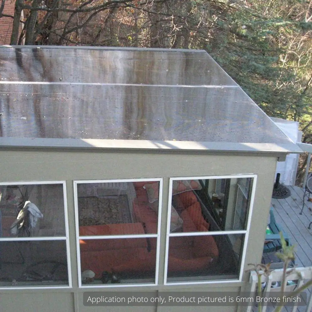 LEXAN Thermoclear 24 in. x 48 in. x 1/4 in. (6mm) Hammered Glass Multiwall Polycarbonate Sheet (5-Pack)