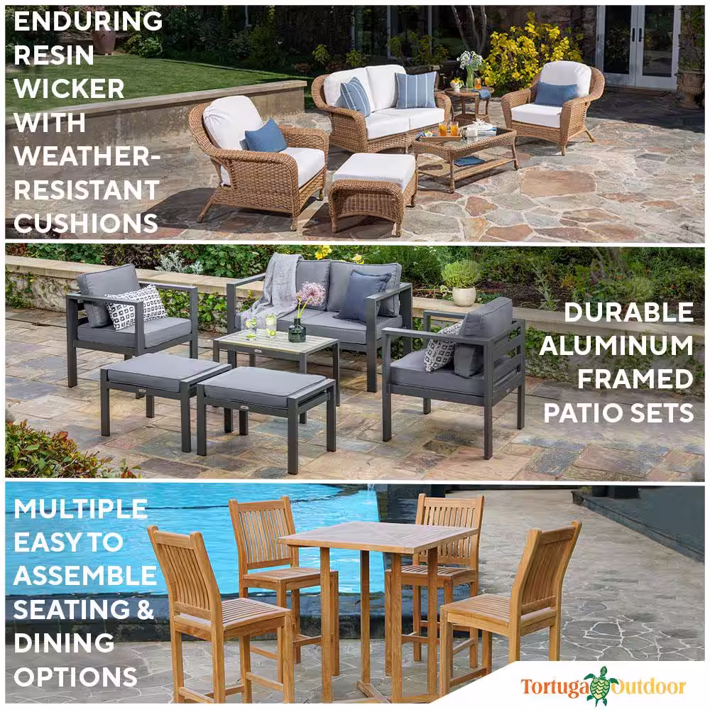 Tortuga Outdoor Rio Vista Wicker Swivel Glider Outdoor Chair Bundle with Plush Beige Cushions (2 Patio Furniture Chairs)