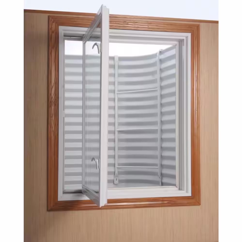 SHAPE PRODUCTS 55 in. W x 36 in. D x 60 in. H White Steel Egress Window Well