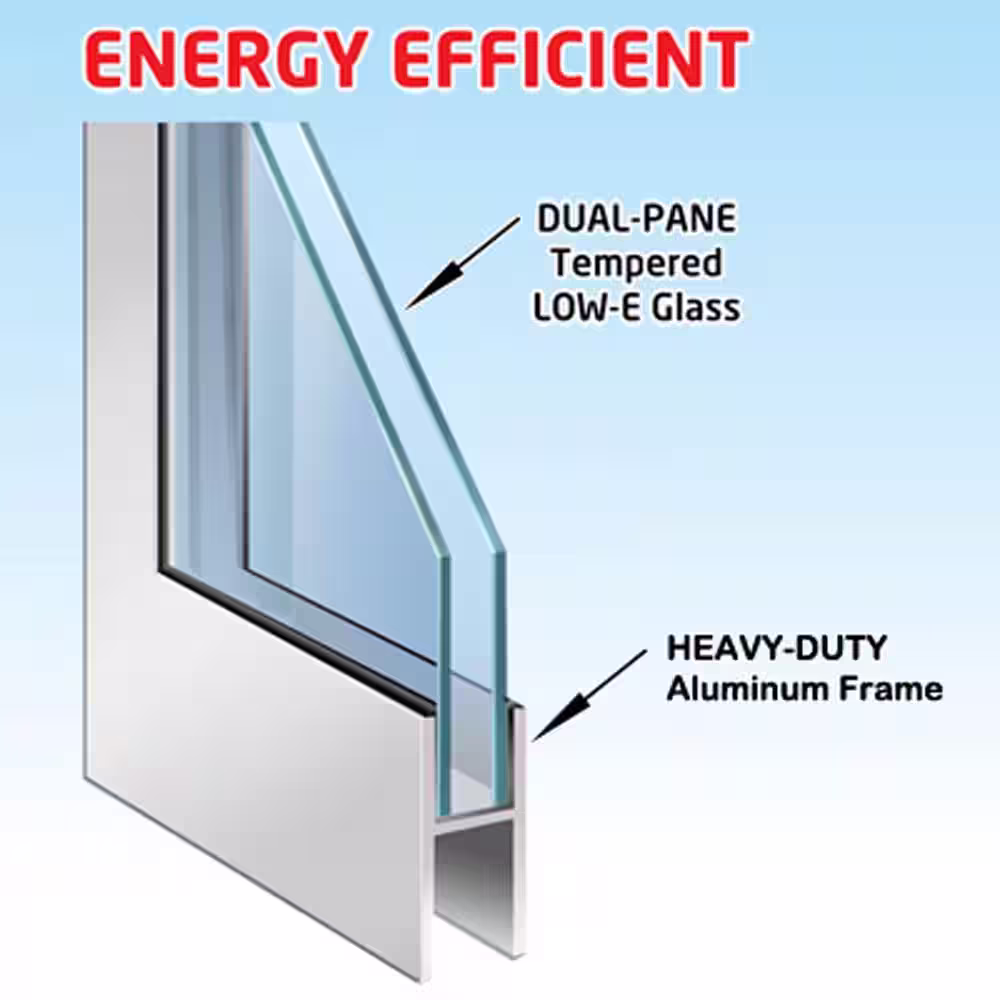 High Tech Pet 8.25 in. x 17.25 in. Weather and Energy Efficient Pet Door with Magnetic Closure for Extra Tall Height Patio Door