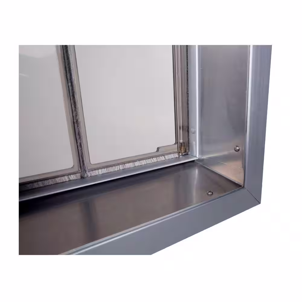 PlexiDor Performance Pet Doors 6.5 in. x 7.25 in. Small Bronze Wall Mount Cat or Small Dog Door Requires No Replacement Flap
