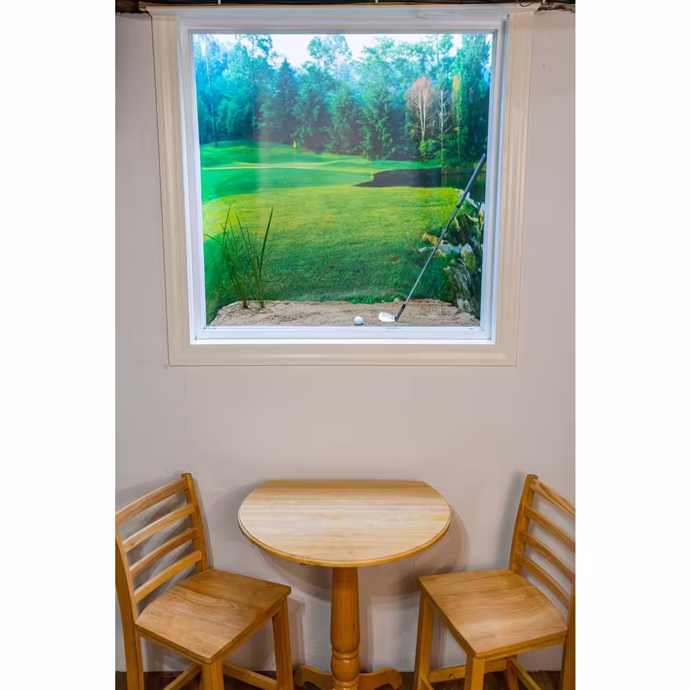 Biggies Beach View - Weather Proof Scene for Window Wells or Wall Mural - 120 in. x 60 in