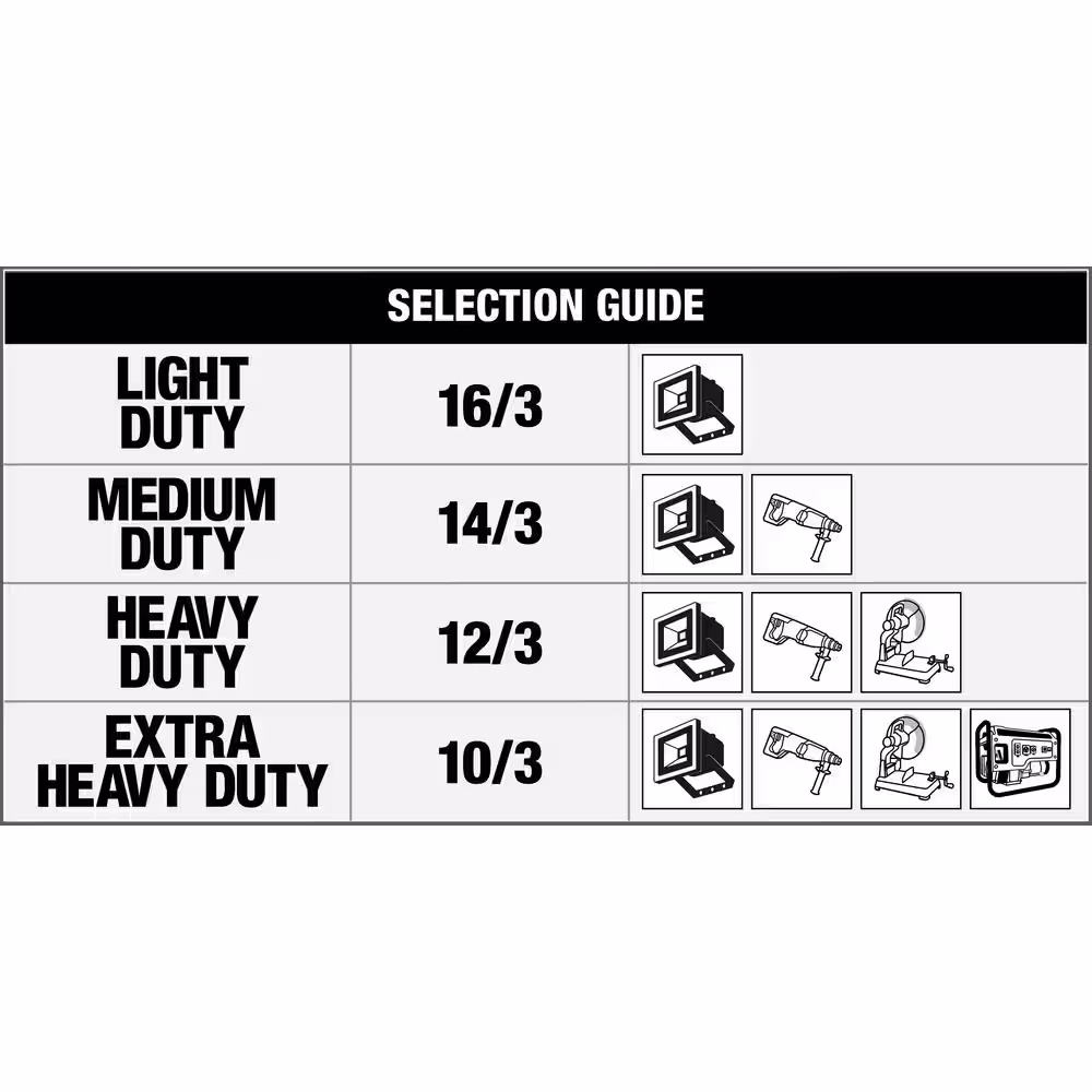 Woods 80 ft. 16/3 SJTW Outdoor Extension Cord, Green