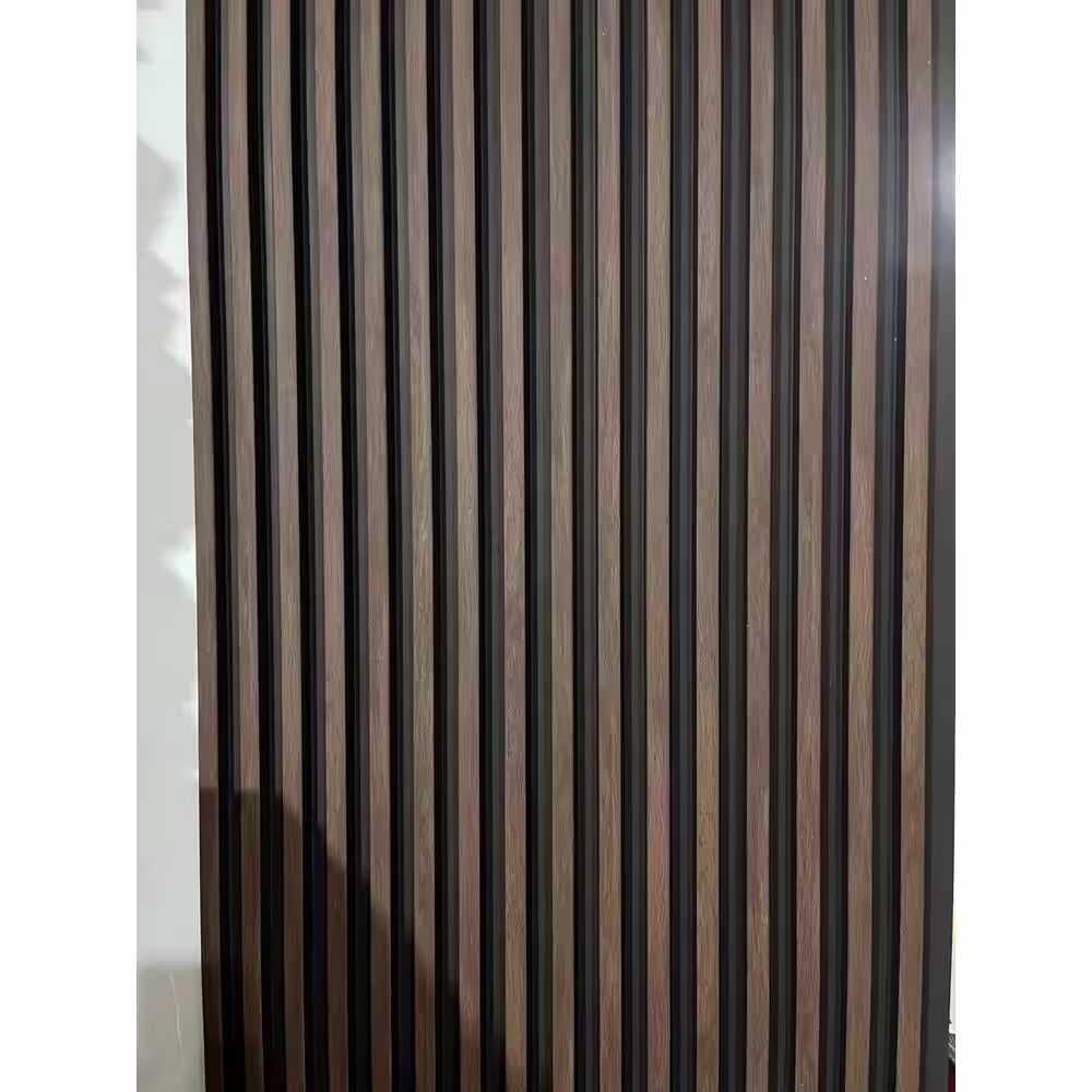 Ejoy 96 in. x 6 in. x 0.8 in. Acoustic Vin.yl Wall Claddin.g Sidin.g Board (Set of 4-Piece)