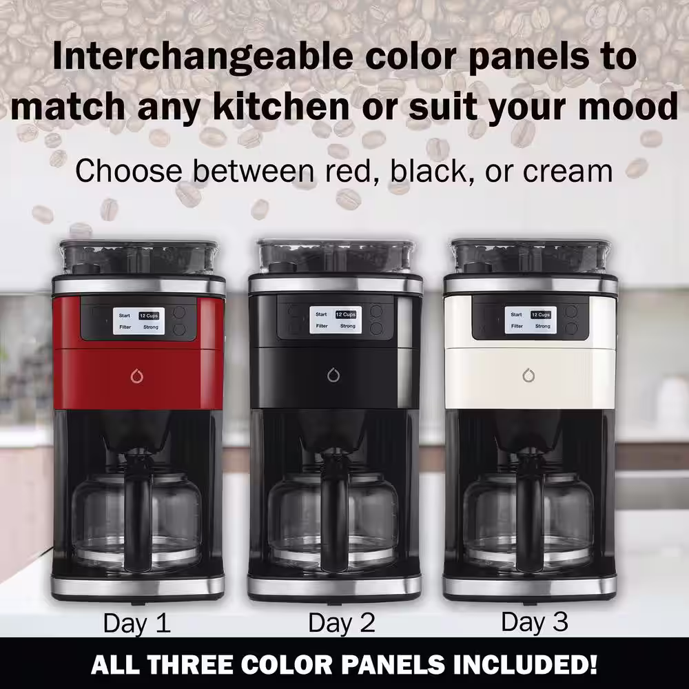 Smarter 6-Cup Black Coffee Maker with Smart App