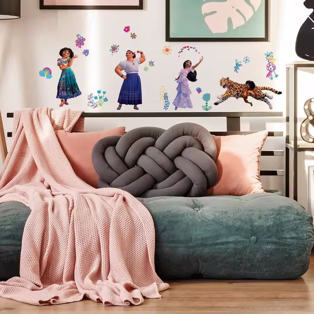 RoomMates Pink and Blue and Purple Encanto Wall Decals