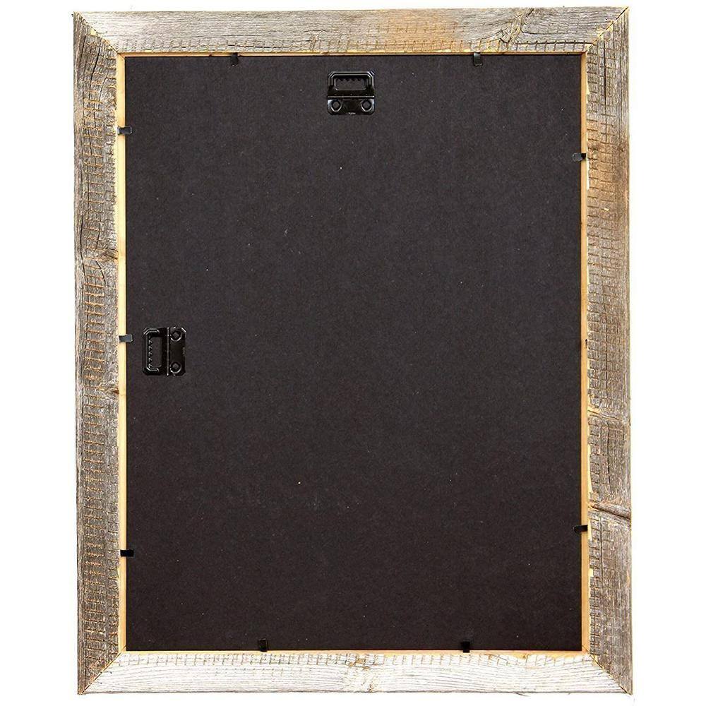 BarnwoodUSA Rustic Farmhouse 11 in. x 14 in. Weathered Gray Reclaimed Picture Frame (1.5 in. Molding)