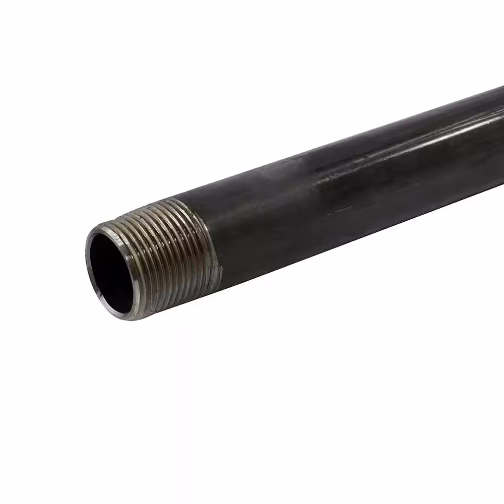 The Plumber's Choice 1 in. x 6 ft. Black Steel Pipe