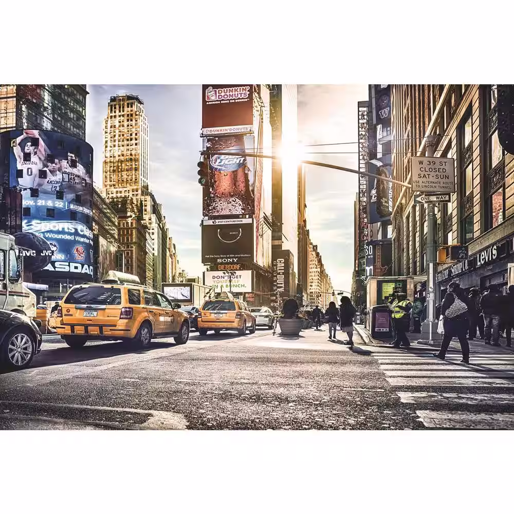 Komar 145 in. H x 98 in. W Times Square Wall Mural