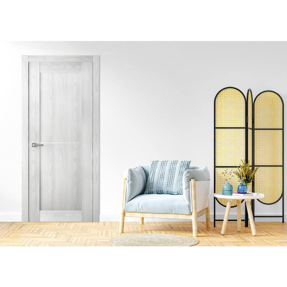 Belldinni Vona 28 in. x 80 in. Right-Handed Solid Core Ribeira Ash Prefinished Textured Wood Single Prehung Interior Door