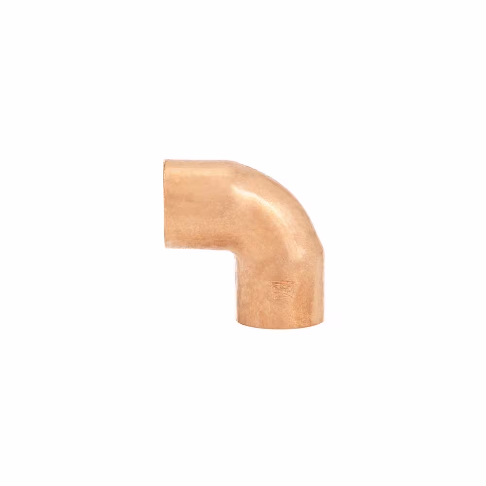 Everbilt 1/2 in. Copper Pressure 90-degree Cup x Cup Elbow Fitting (10-Pack)