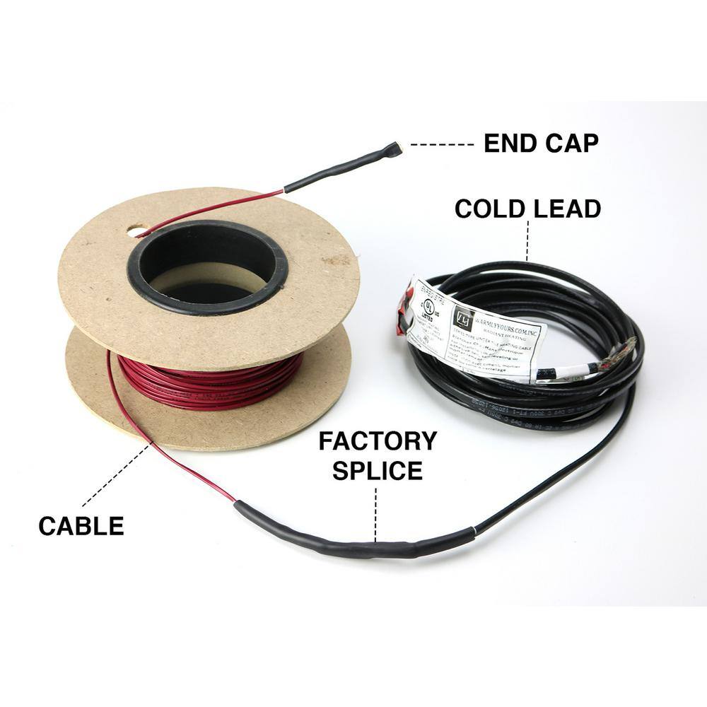 WarmlyYours TempZone 120 ft. Cable System with Heat Membrane and Touch Screen Thermostat (Covers 37.5 Sq. Ft)