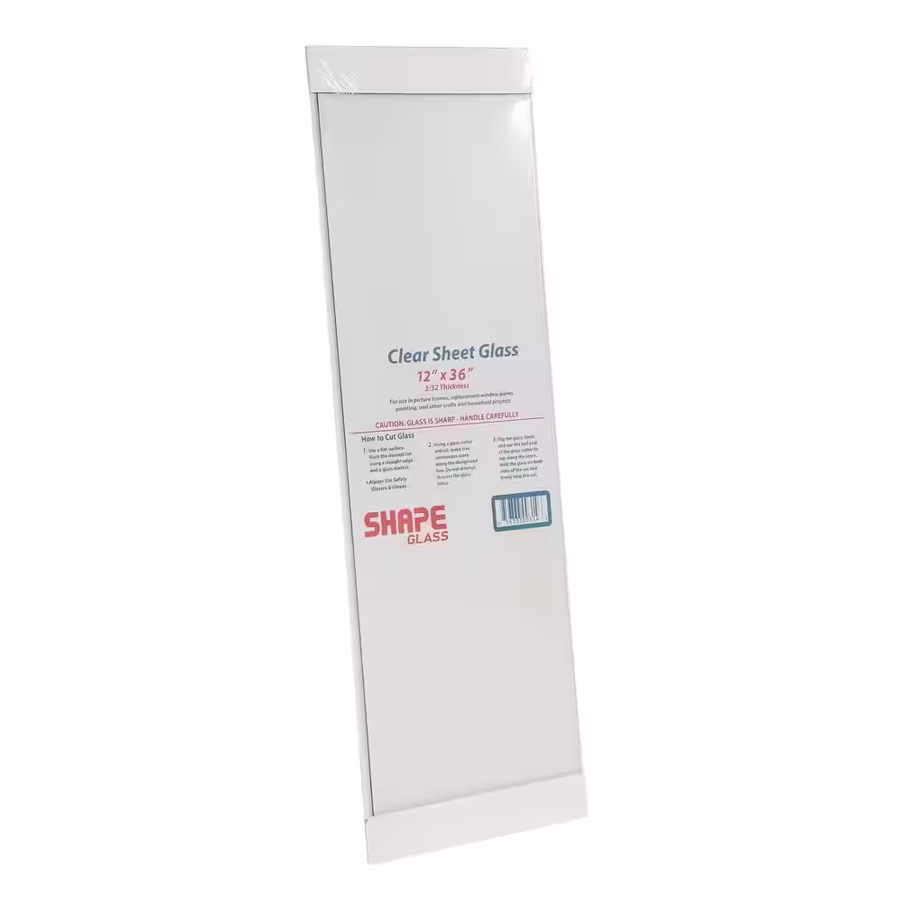 None 12 in. x 36 in. x .090 in. Clear Glass
