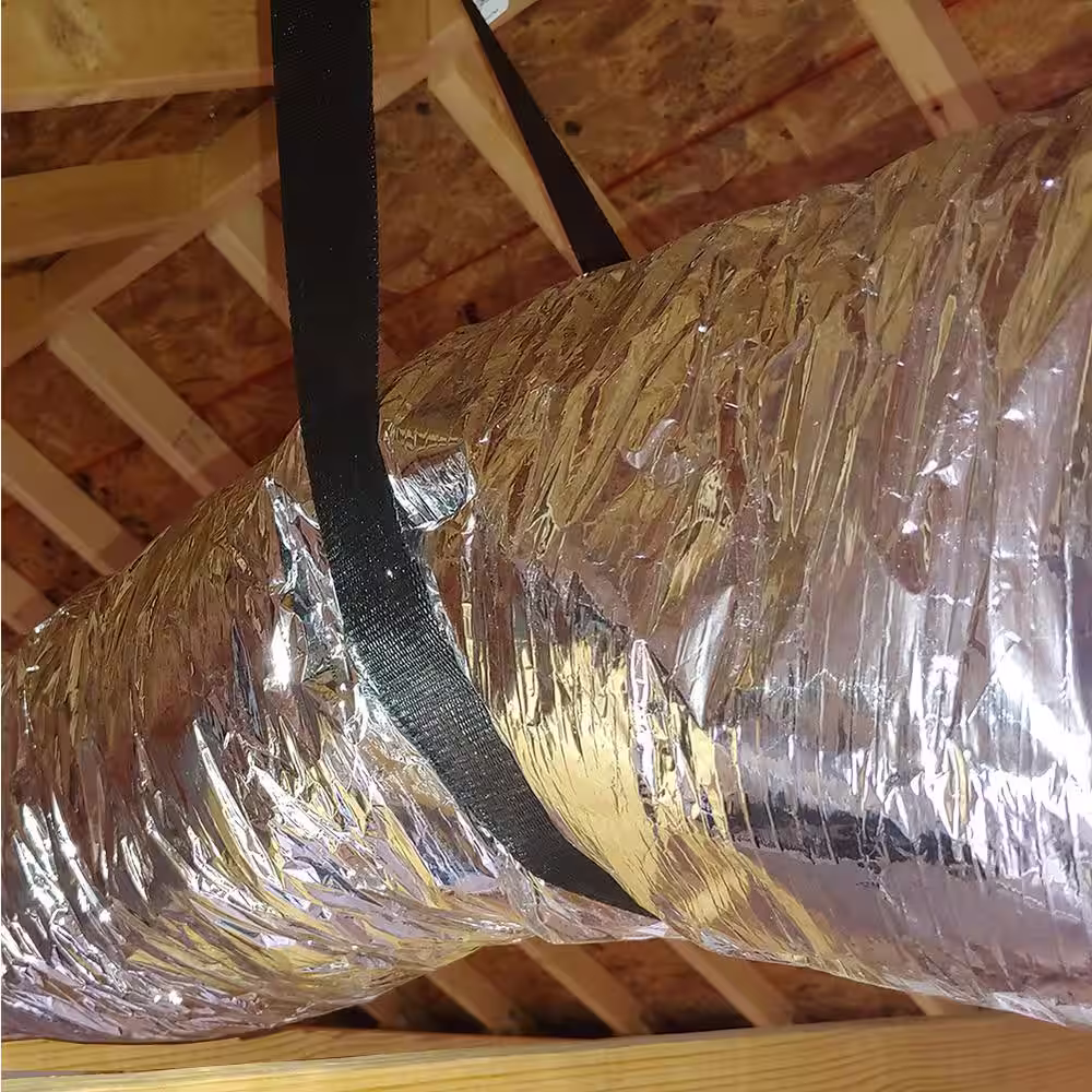 Master Flow 7 in. x 25 ft. Insulated Flexible Duct R8 Silver Jacket (Pack of 6)