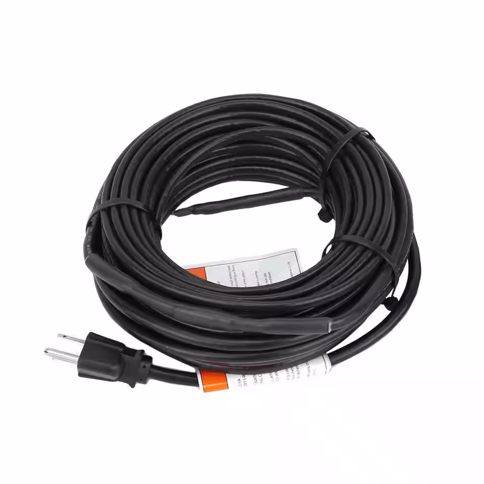 WarmlyYours Ice Shield Roof and Gutter Deicing Cable Kit, Plug-in, 120V (80 Ft)
