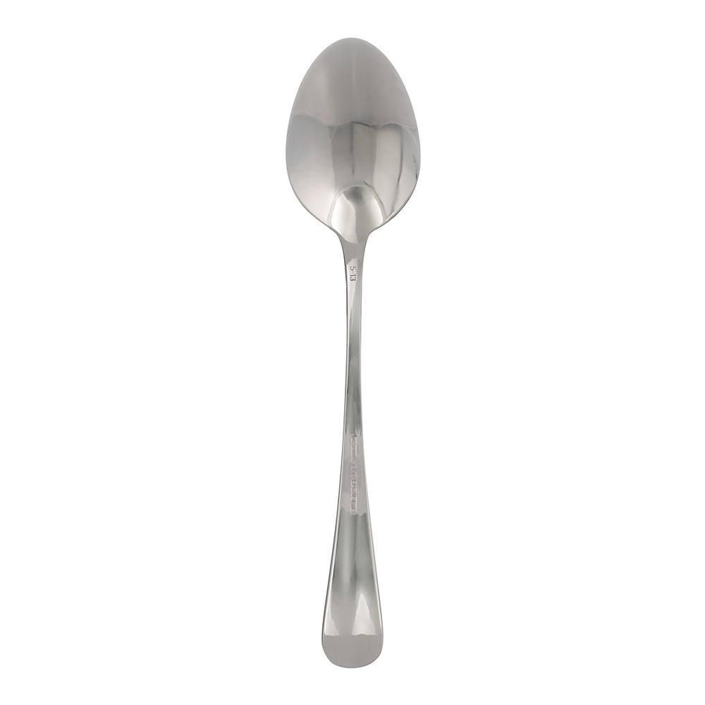 Oneida Baguette Silver 18/10 Stainless Steel Oval Bowl Soup/Dessert Spoon (12-Pack)