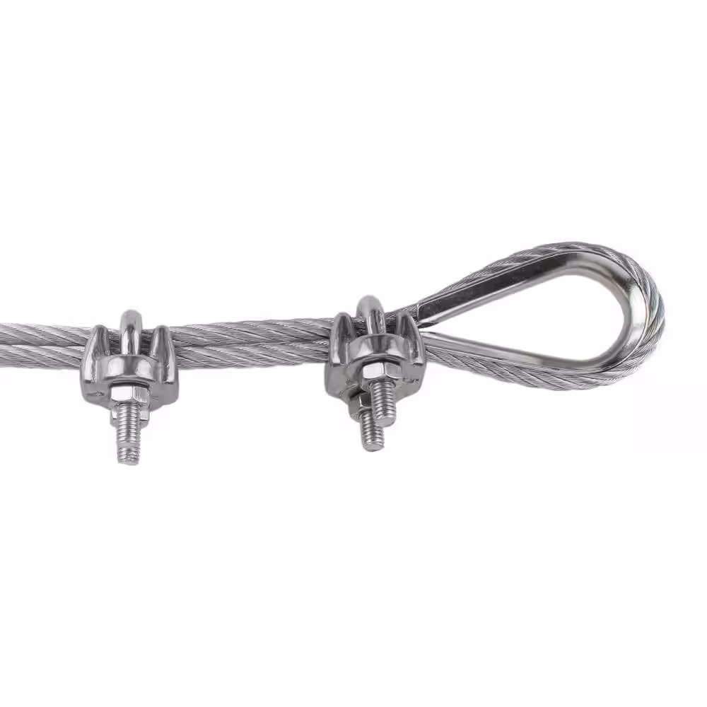 Crown Bolt 3/32 in. x 1/8 in. Stainless Steel Clamp Set