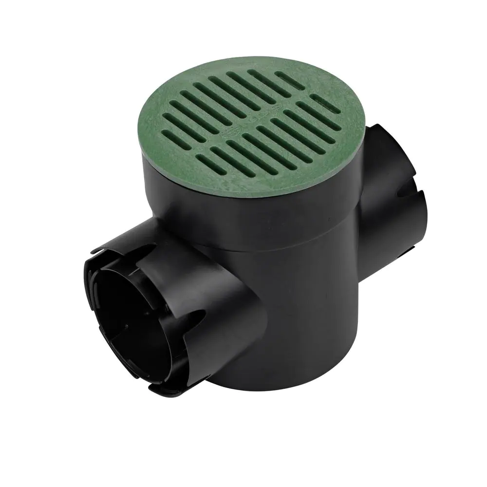 NDS 6 in. Plastic Round Drainage Grate in Green