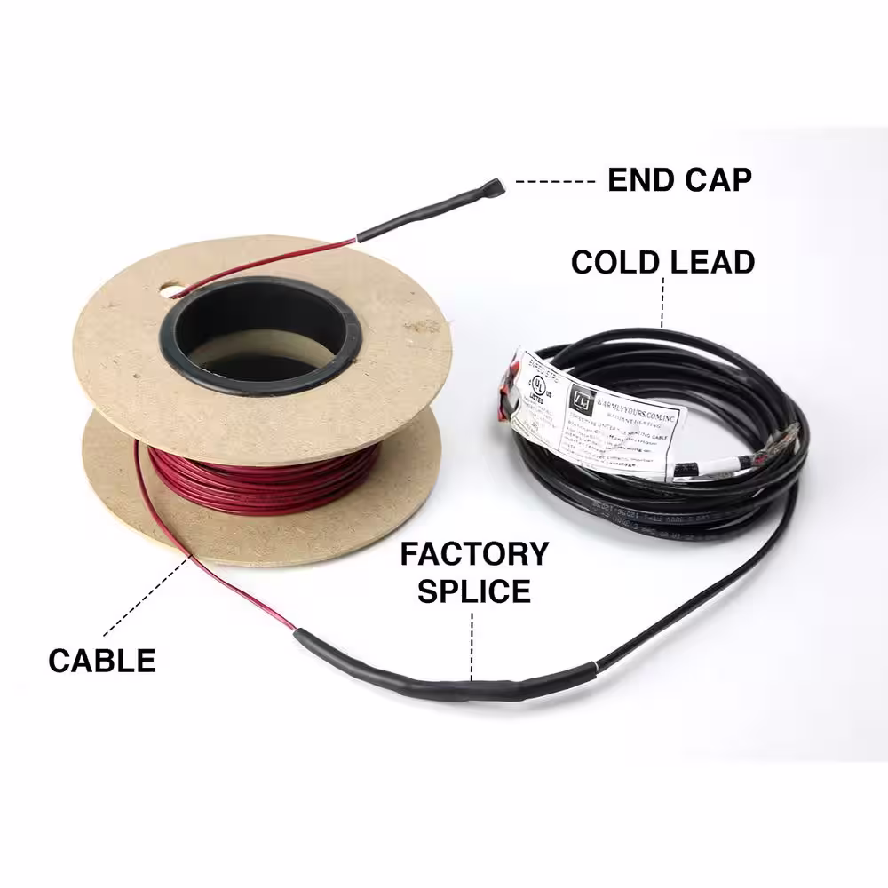 WarmlyYours TempZone 40 ft. Cable System with Heat Membrane and Touch Screen Thermostat (Covers 12.5 Sq. Ft)