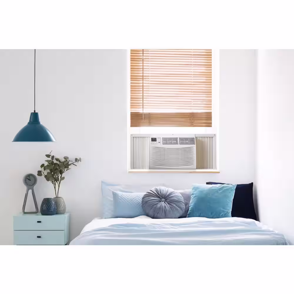 Amana 6,000 BTU Window AC w/Remote Control for Rooms up to 250 Sq. ft. Timer Sleep Mode, Auto-Restart, Digital Display