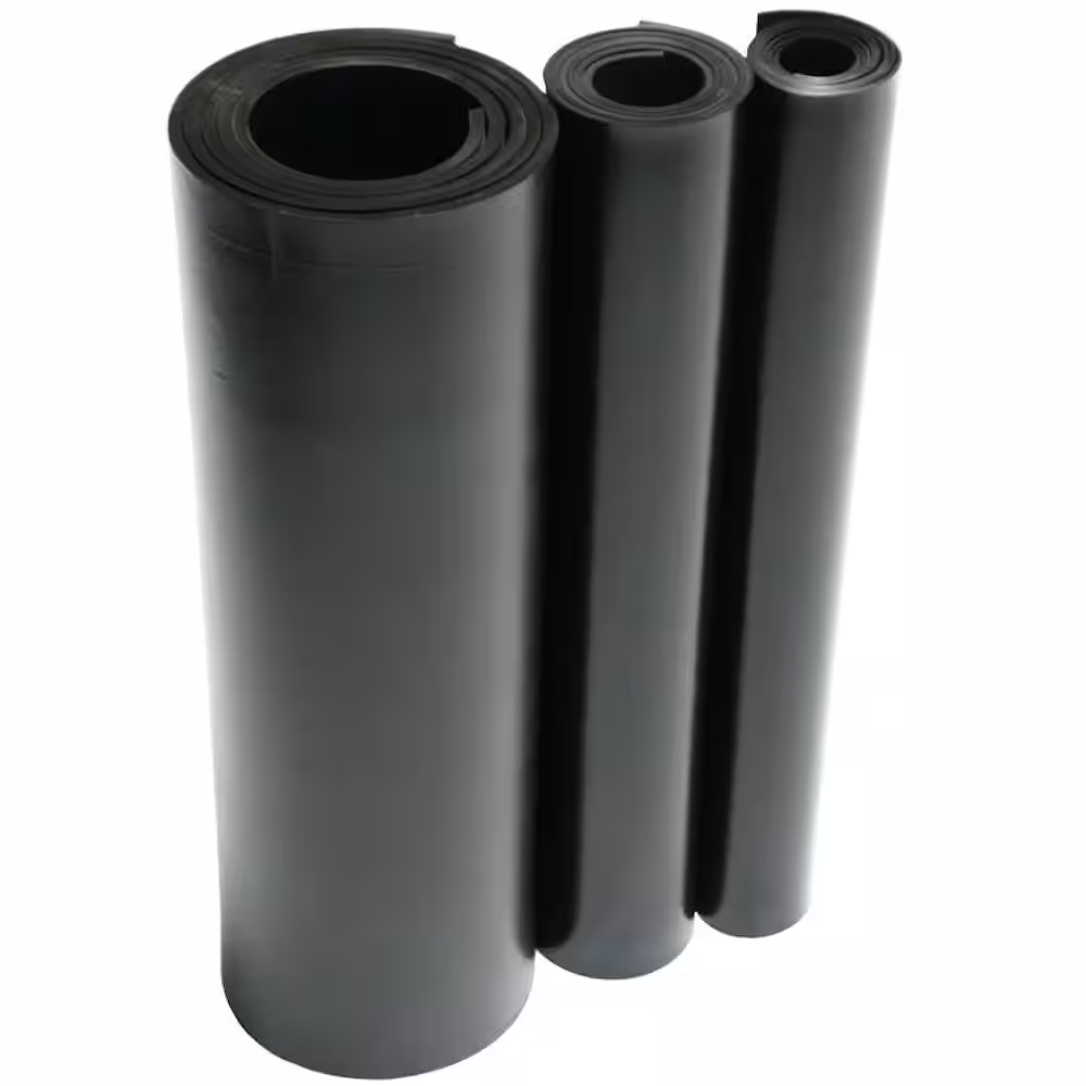 Rubber-Cal EPDM 1/4 in. x 24 in. x 12 in. Commercial Grade 60A Rubber Sheet - Black