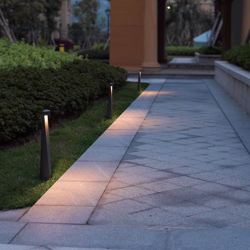 Eurofase 7-Watt Graphite Grey Outdoor Integrated LED 3000K Soft White Landscape Path Light